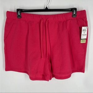 Ideology Womens Pink Casual Lounge Sweat Shorts Plus Size 3X NEW￼